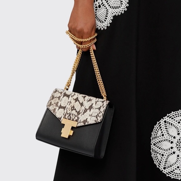 Tory Burch Handbags - TORY BURCH JULIETTE SNAKE CHAIN MINI BAG
